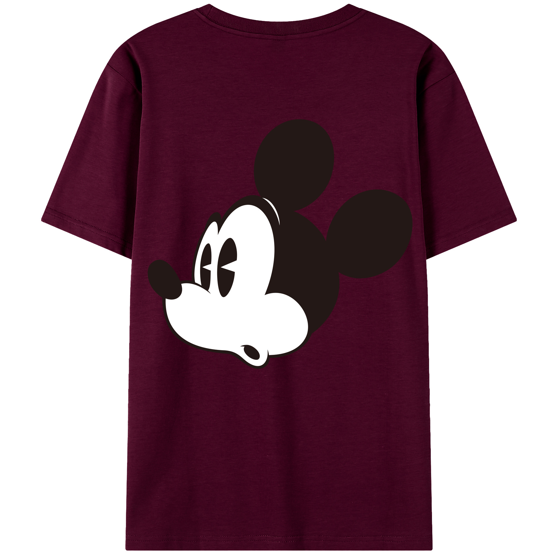 （画像用） ミッキーマウス Mickey Mouse レディース半袖Tシャツ(バックプリント)